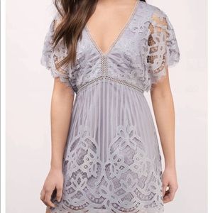 Tobi Open Back Lace Skater Dress